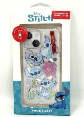 Disney Stitch iPhone 13/14/15 Case Skinny Dip Scrump Holographic Holo NIP